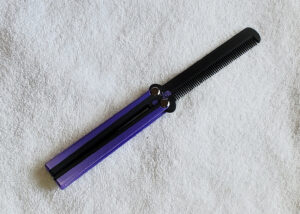 Mister Bony - TT - Silk Purple and Black Handle, Black Comb