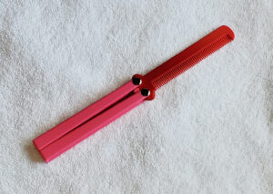 Pink Handle, Red silk comb